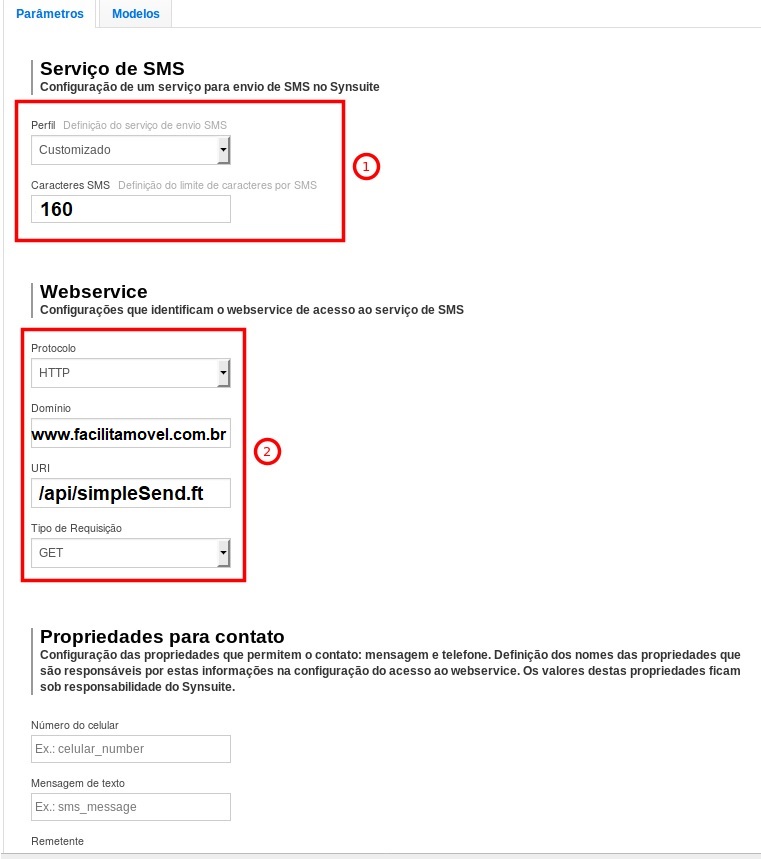 Como Enviar SMS com o Synsuite